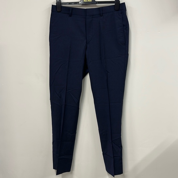 Ted Baker London Other - Ted Baket navy blue black Buffalo check wool pants 33R